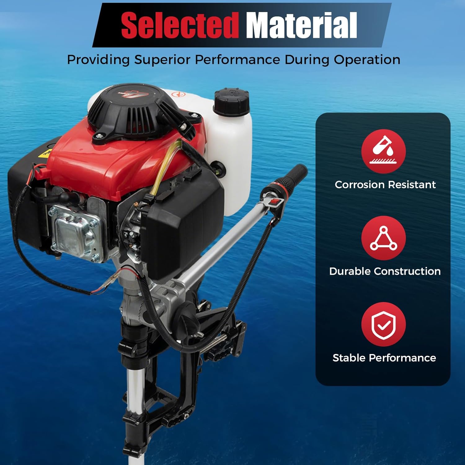 Moteur hors-bord 4HP, moteur m - Fishing Boat Outboard Motor avis et prix